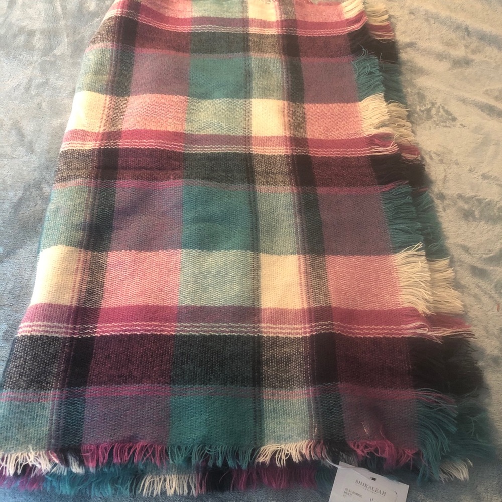 Plaid Blanket scarf